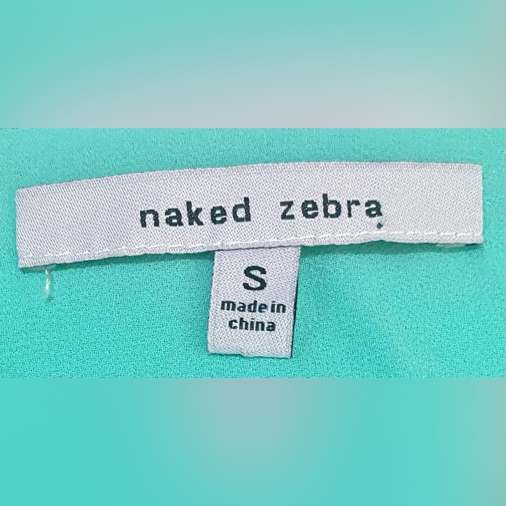 Naked Zebra Womens S Mint Green Cami Tank Top Boho Fall Festival Coastal Preppy - Picture 10 of 12